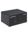 MANHATTAN Przełącznik KVM HDMI/USB 2x1 Dual-Monitor Video 4K 30Hz - nr 18