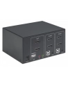 MANHATTAN Przełącznik KVM HDMI/USB 2x1 Dual-Monitor Video 4K 30Hz - nr 32