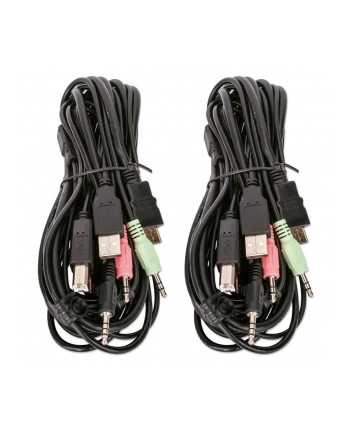 MANHATTAN Przełącznik KVM HDMI/USB 2x1 Dual-Monitor Video 4K 30Hz nr 2