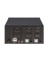 MANHATTAN Przełącznik KVM HDMI/USB 2x1 Dual-Monitor Video 4K 30Hz - nr 47