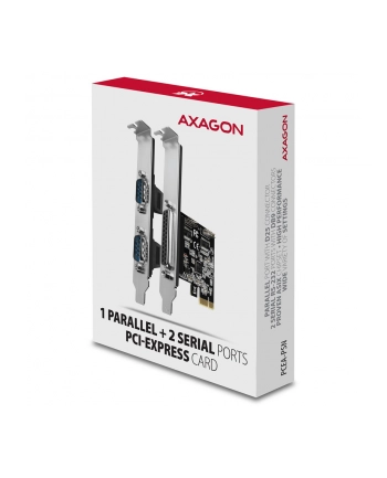 Axagon PCIe 2.0 x1 - 2x RS-232 + 1x LPT (PCEA-PSN) nr 2