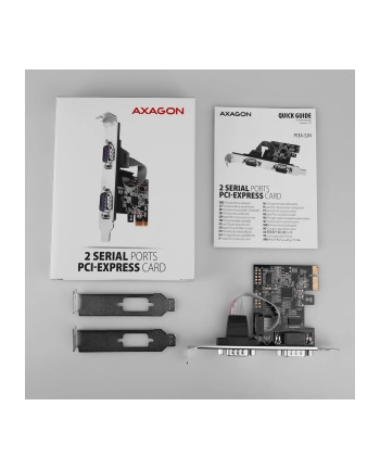 Kontroler Axagon PCIe x1 - 2x Port szeregowy DB9 (PCEA-S2N) nr 1