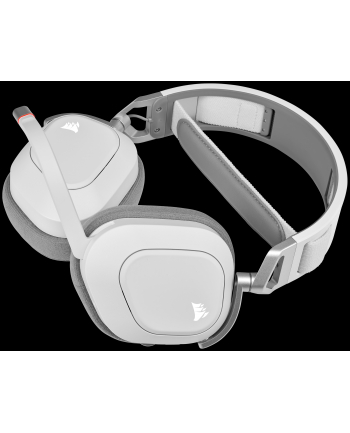 corsair Słuchawki bezprzewodowe HS80 RGB Gaming Spatial Audio białe