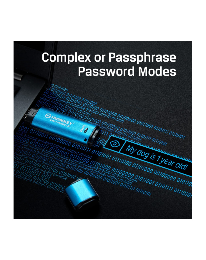 KINGSTON 256GB IronKey Vault Privacy 50 USB AES-256 Encrypted FIPS 197 główny