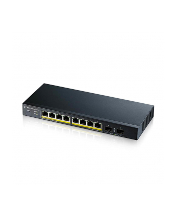 ZYXEL GS1900-10HP v2 8-port GbE L2 PoE Smart Switch + 2 SFP slots 802.3at desktop fanless 70 Watt