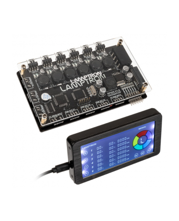 Lamptron Sterownik Wentylatorów Pwm I Argb Z Wyświetlaczem (LAMPRF625B) nr 1