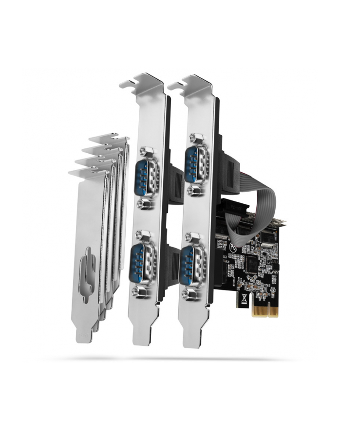 Axagon PCIe 2.0 x1 - 4x port szeregowy RS-232 (PCEA-S4N) główny