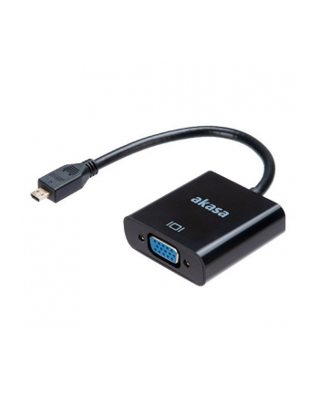 AKASA ADAPTER AV  HDMI MICRO - D-SUB (VGA) CZARNY (AK-CBHD21-15BK)