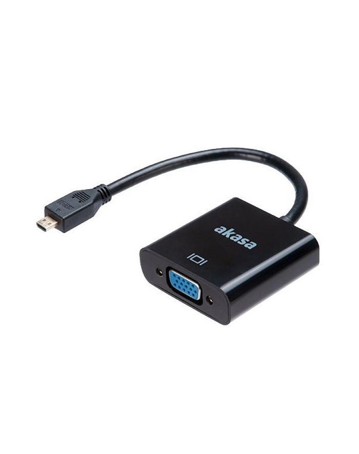 AKASA ADAPTER AV  HDMI MICRO - D-SUB (VGA) CZARNY (AK-CBHD21-15BK) główny