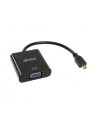 AKASA ADAPTER AV  HDMI MICRO - D-SUB (VGA) CZARNY (AK-CBHD21-15BK) - nr 1