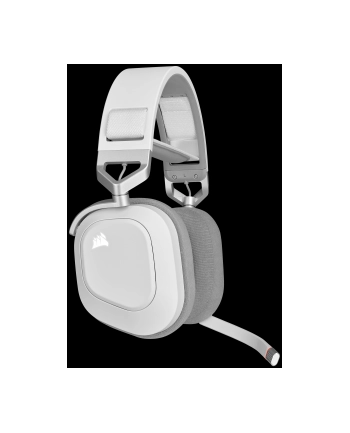 corsair Słuchawki bezprzewodowe HS80 RGB Gaming Spatial Audio białe