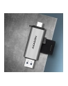 Axagon CRE-SAC, USB3.2 Gen 1 Type-C + Type-A zewnętrzny czytnik kart SD/microSD (AXN) - nr 25