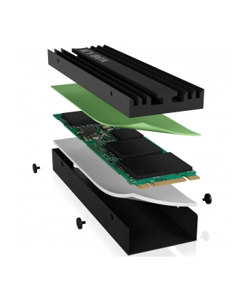 ICY BOX Radiator do M.2 SSD dla PlayStation 5 (IBM2HSPS5) nr 2