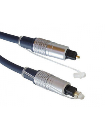 Kabel Toslink Lwl Wtyk / Wtyk Gold Tip Metalowe Końcówki O 6mm Czarny 1 M nr 1