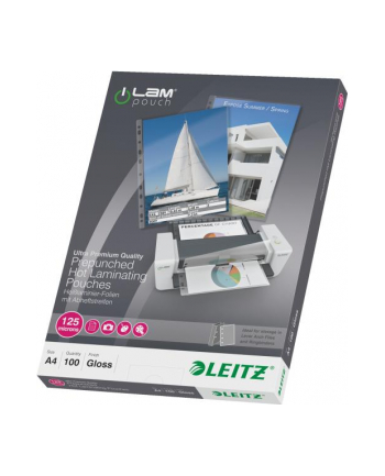 Esselte Leitz 100 A4 Lam Pouch Punched 125Micron (33878)
