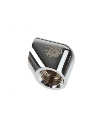 Bitspower Adapter 90 Grad 2X G1/4 Cala - Shiny Silver (Wasc372) nr 2