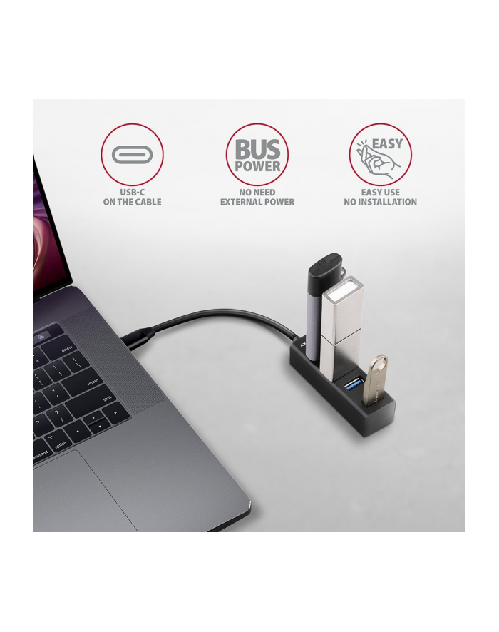 Axagon przenośny mini Hub Usb-c do 4xUSB 3.2 (HUEM1C) główny