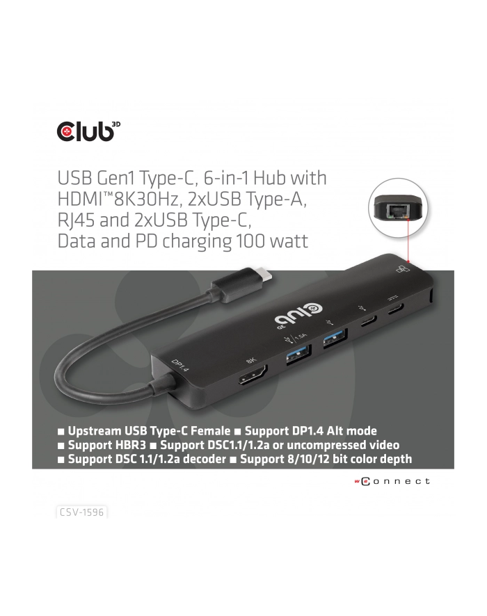 club 3d Club3D CSV-1596 główny