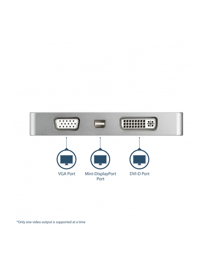 StarTech USB-C na DVI/HDMI/D-Sub (CDPVGDVHDMDP) główny