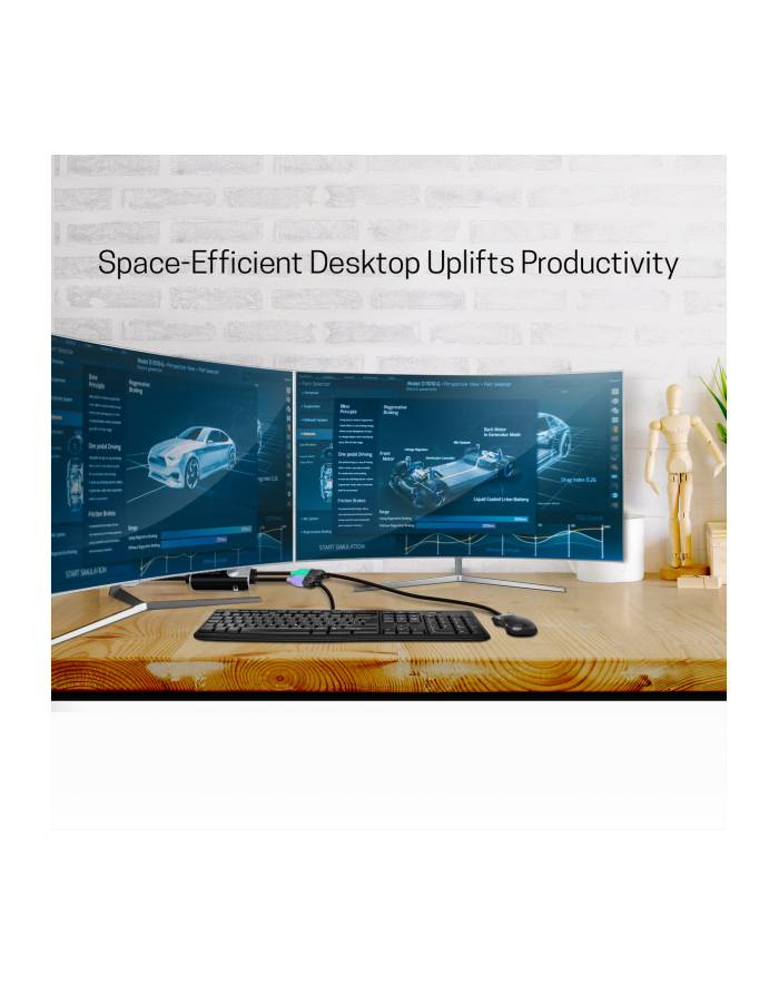 Aten 2Port USB Boundless Cable KM Switch (CS62KMAT) główny