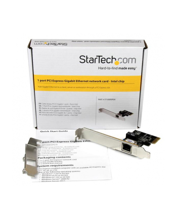 StarTech 1-Port Gigabit NIC - PCIe (ST1000SPEXI) nr 1