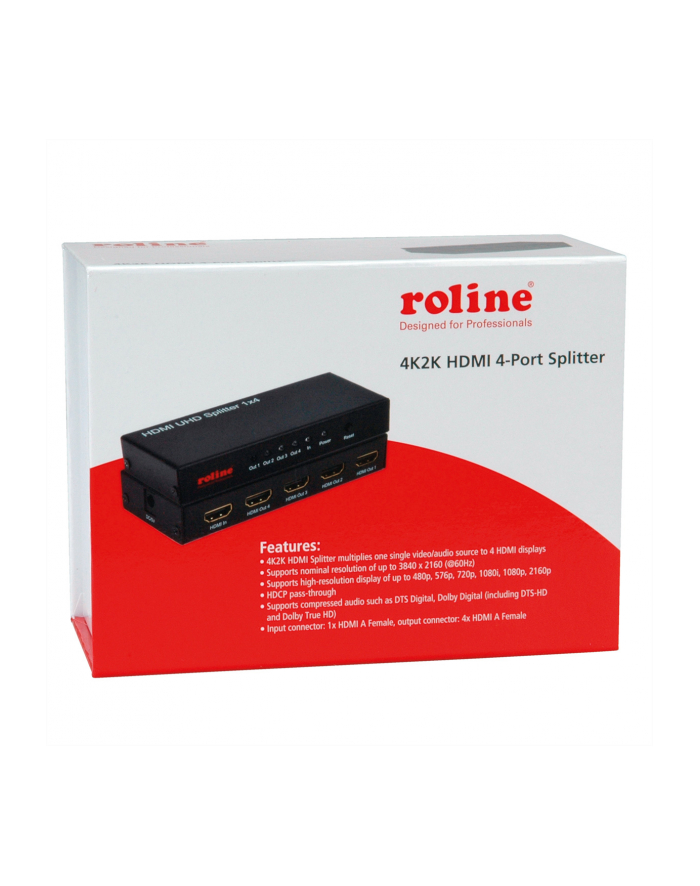 Splitter HDMI Roline 14.01.3586 1 szt. główny