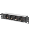 DIGITUS 10-calowa listwa zasilająca z profilem aluminiowym 4 gniazda 16A 4000W 250VAC 50/60Hz - nr 19