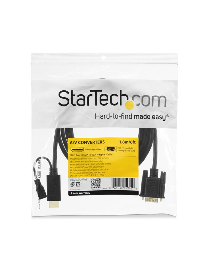 Startech Kabel (Hd2Vgamm6) główny