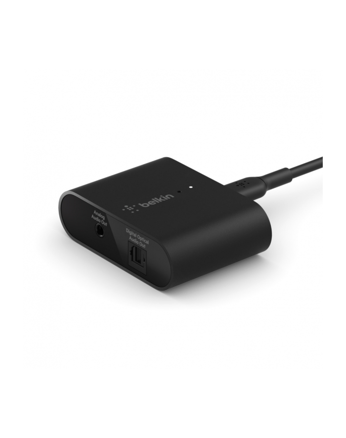 BELKIN ADAPTER SOUNDFORM AUDIO MFI DLA AIRPLAY 2, PORT OPTYCZNY I 3.5MM JACK, CZARNY (745883811892) główny