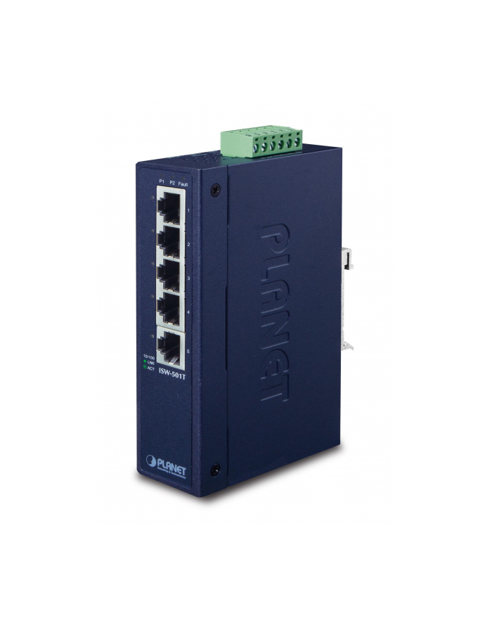 PLANET ISW-501T Switch Przemysłowy 5p. 10/100Mbps główny