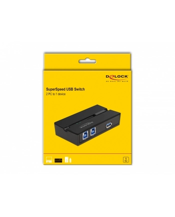 Delock USB 3.0 Switch for 2 PCs on 1 device - 11495