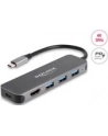 DeLOCK 3P USB Hub+4K HDMI+USB-C+PD 85W - 64171 - nr 1