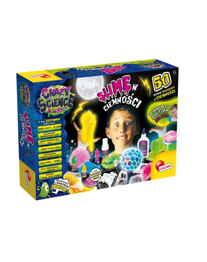 lisciani giochi Crazy Science Slime W ciemności 89239 LISCIANI główny