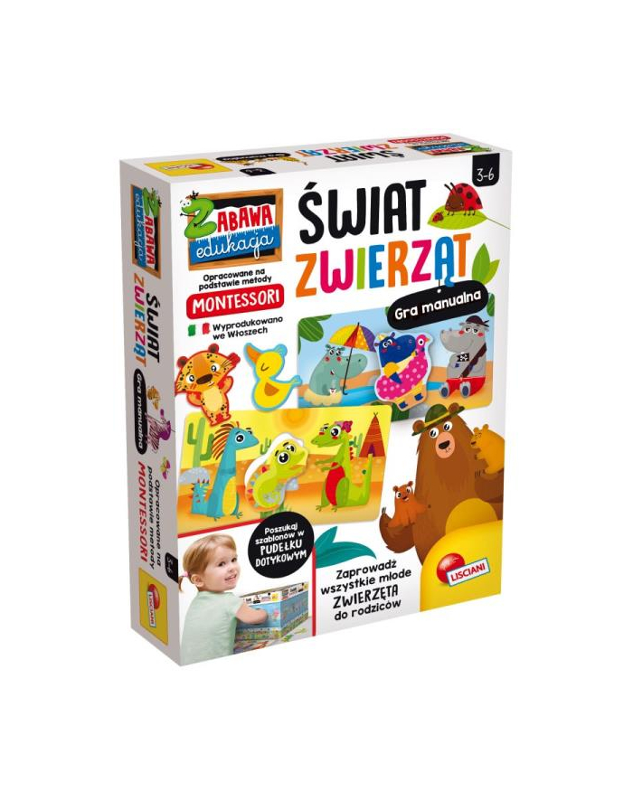 lisciani giochi Montessori Świat zwierząt 85613 LISCIANI główny