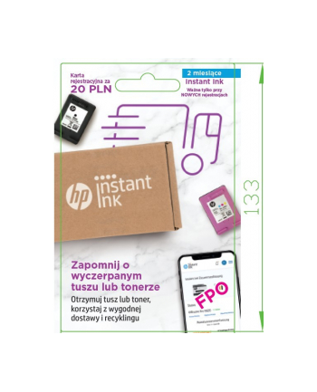 hp inc. Karta pre-paid Instant Ink PL 2MO Enrollment Card L0U21AE