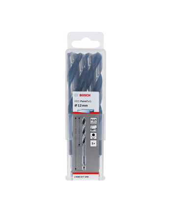 bosch powertools Bosch twist drill HSS PointTeQ Hex, O 12mm (5 pieces, working length 101mm)