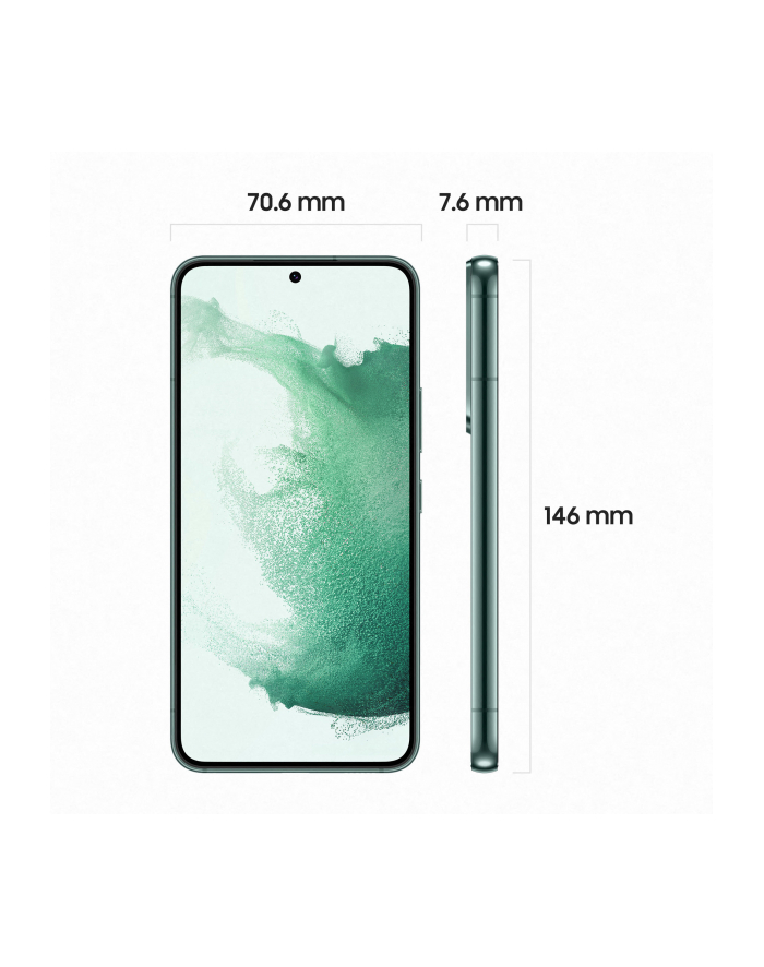 SAMSUNG Galaxy S22 - 6.1 - 256GB, Cell Phone (Green, System Android 12, 8GB) główny
