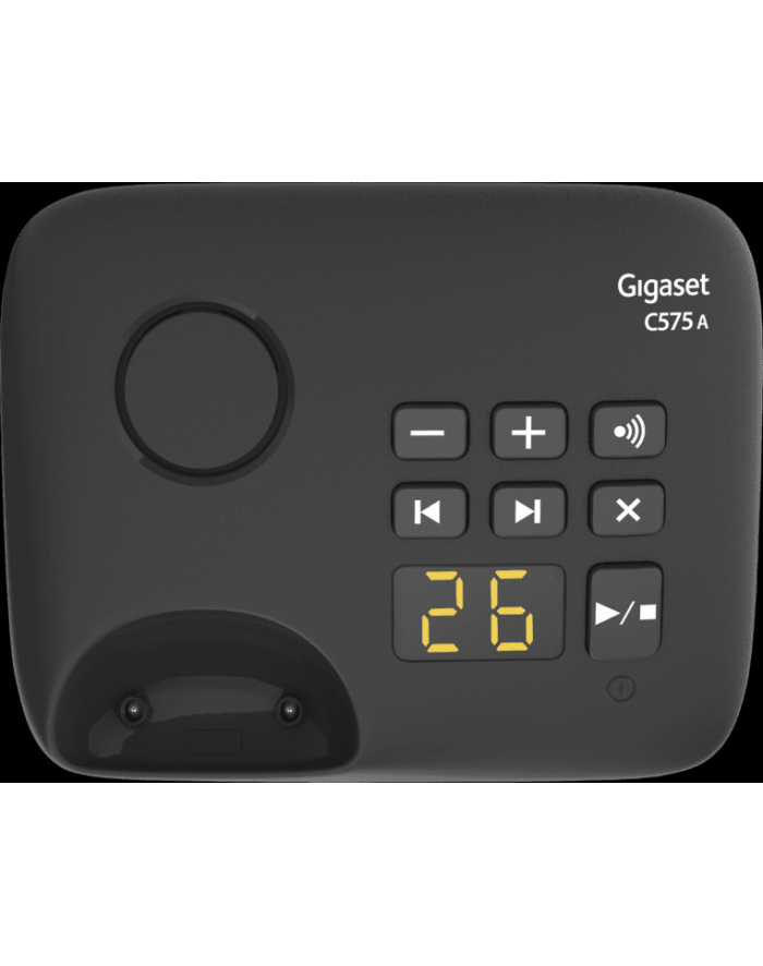 Gigaset C575A, analogue telephone (Kolor: CZARNY, answering machine) główny