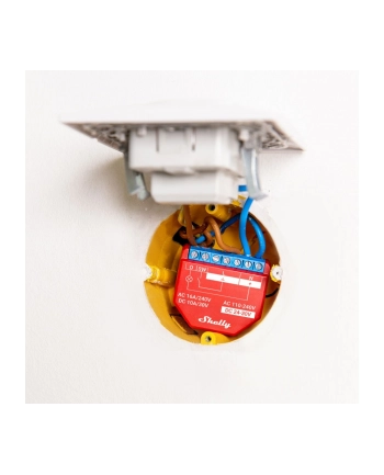 Shelly Plus 1PM, WLAN wireless switch with current meter, 1-channel, flush-mounted, actuator nr 1