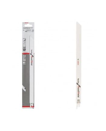 bosch powertools Bosch Saber Saw Blade S 1222 VF Flexible for Wood and Metal, 300mm (2 pieces)