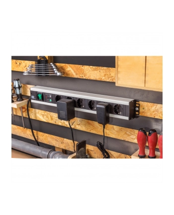 Bachmann 90 craftsman strip, 6-way socket strip (Kolor: CZARNY/grey, 2 meters, overvoltage protection ) nr 2