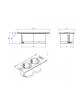 Bachmann DUE 929.000, 2x protective  contact socket nr 1