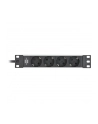 Brennenstuhl Alu-Line 10  4-way, power strip (Kolor: CZARNY/silver, 1U) - nr 11