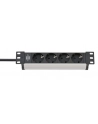 Brennenstuhl Alu-Line 10  4-way, power strip (Kolor: CZARNY/silver, 1U) - nr 5