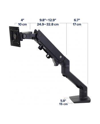 Ergotron HX Monitor Arm with HD joint, monitor mount (Kolor: CZARNY)