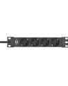 Brennenstuhl Alu-Line 10  4-way, power strip (Kolor: CZARNY/silver, 1U) - nr 2