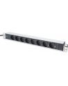 Brennenstuhl Alu-Line 10  4-way, power strip (Kolor: CZARNY/silver, 1U) - nr 5