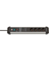 Brennenstuhl Premium protection Line 4-way, power strip (Kolor: CZARNY/silver, 60,000 A surge protection , 3 meters) - nr 5