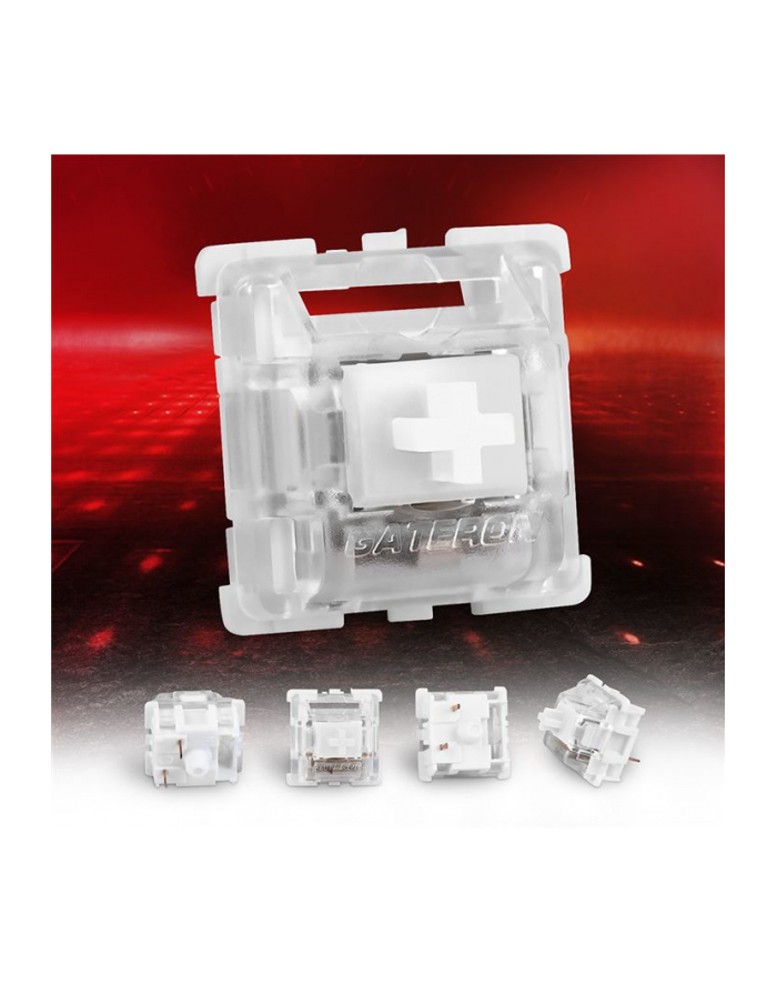 Sharkoon Gateron Pro Kolor: BIAŁY switch set, key switches (Kolor: BIAŁY/transparent, 35 pieces) główny