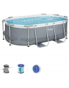 Bestway Frame Pool Set Comfort Jet, 610 x 366 x 122cm, swimming pool (brown, with filter pump) - nr 12